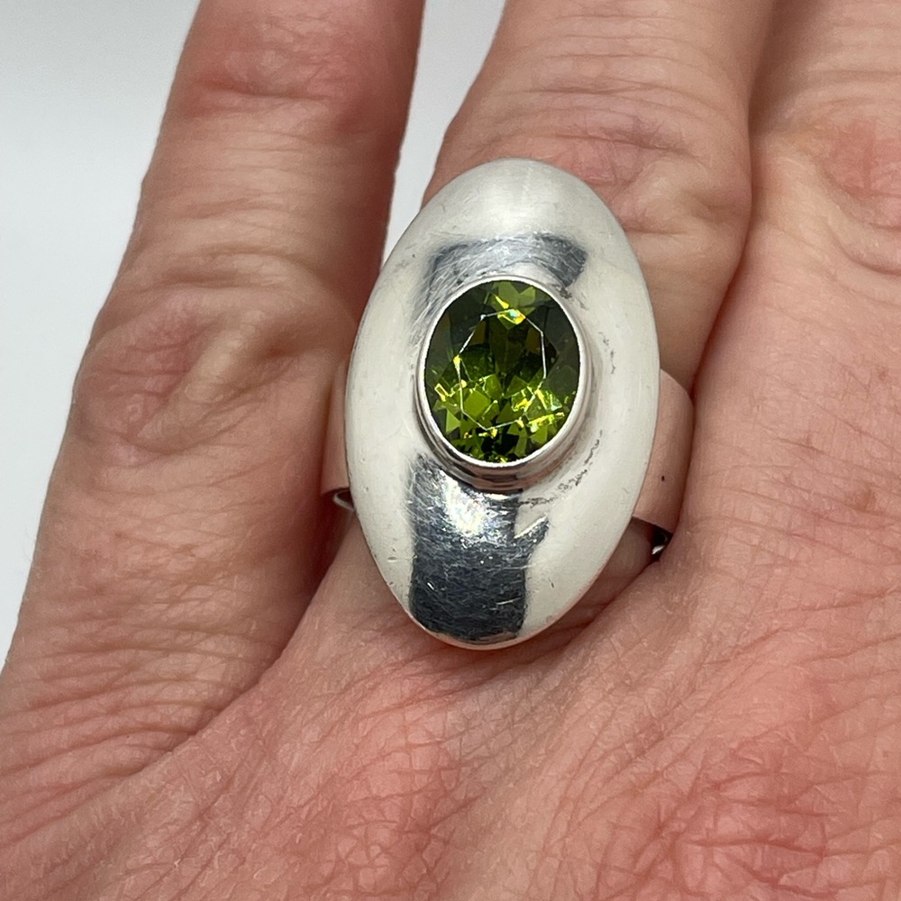 Sterling & Tourmaline Ring
